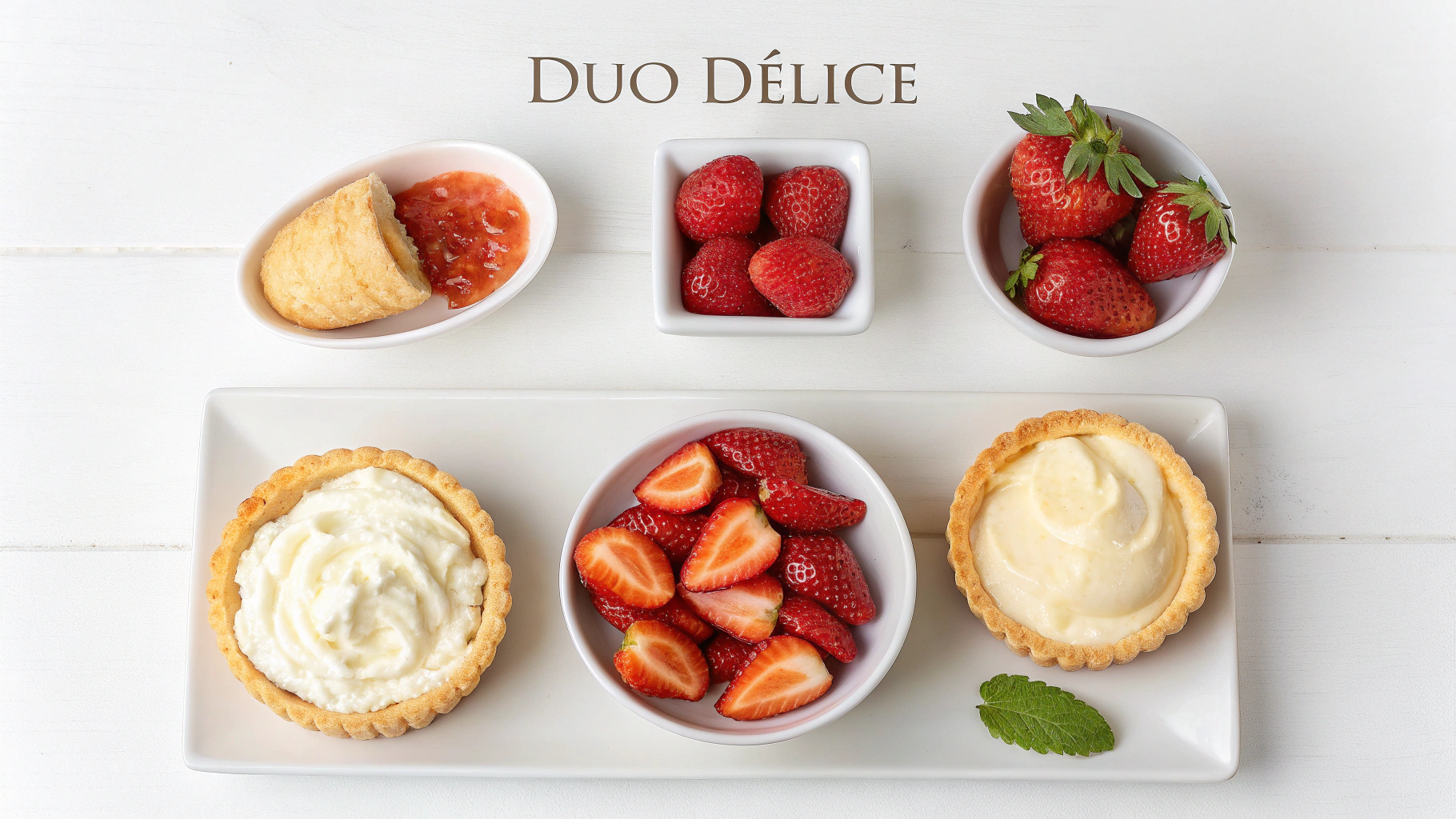 DUO DÉLICE : Le secret de 2 saveurs inoubliables ! 2 DUO DÉLICE ingrediants