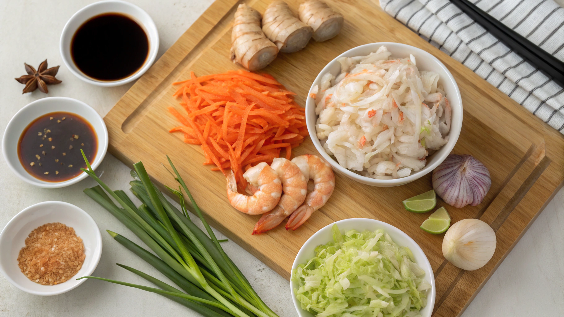 GYOZA CREVETTE: L'astuce magique pour des raviolis sublimes 2 GYOZA CREVETTE ingrediants