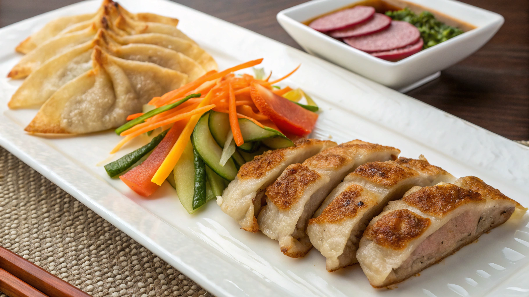 Comment réussir vos GYOZA PORC LEGUMES parfaits 2 GYOZA PORC LEGUMES ingrediants