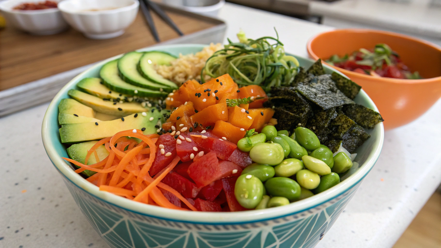 Comment préparer un poké bowl vegan parfait 2 poké bowl vegan ingrediants