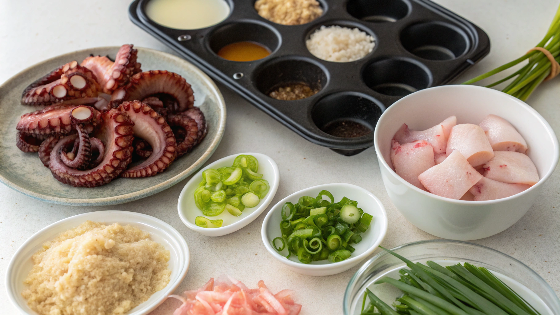 Takoyaki : Percez les secrets de ces délices nippons ! 2 takoyaki ingrediants