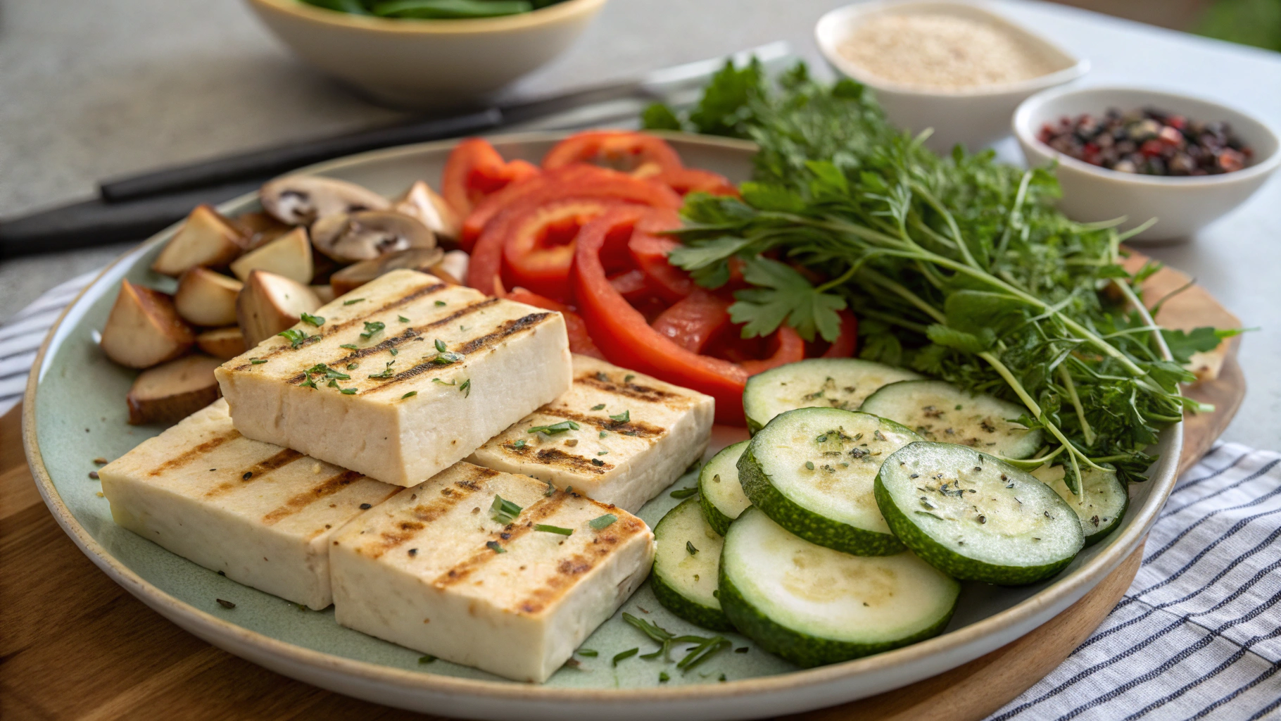 tofu grillé recette ingrediants