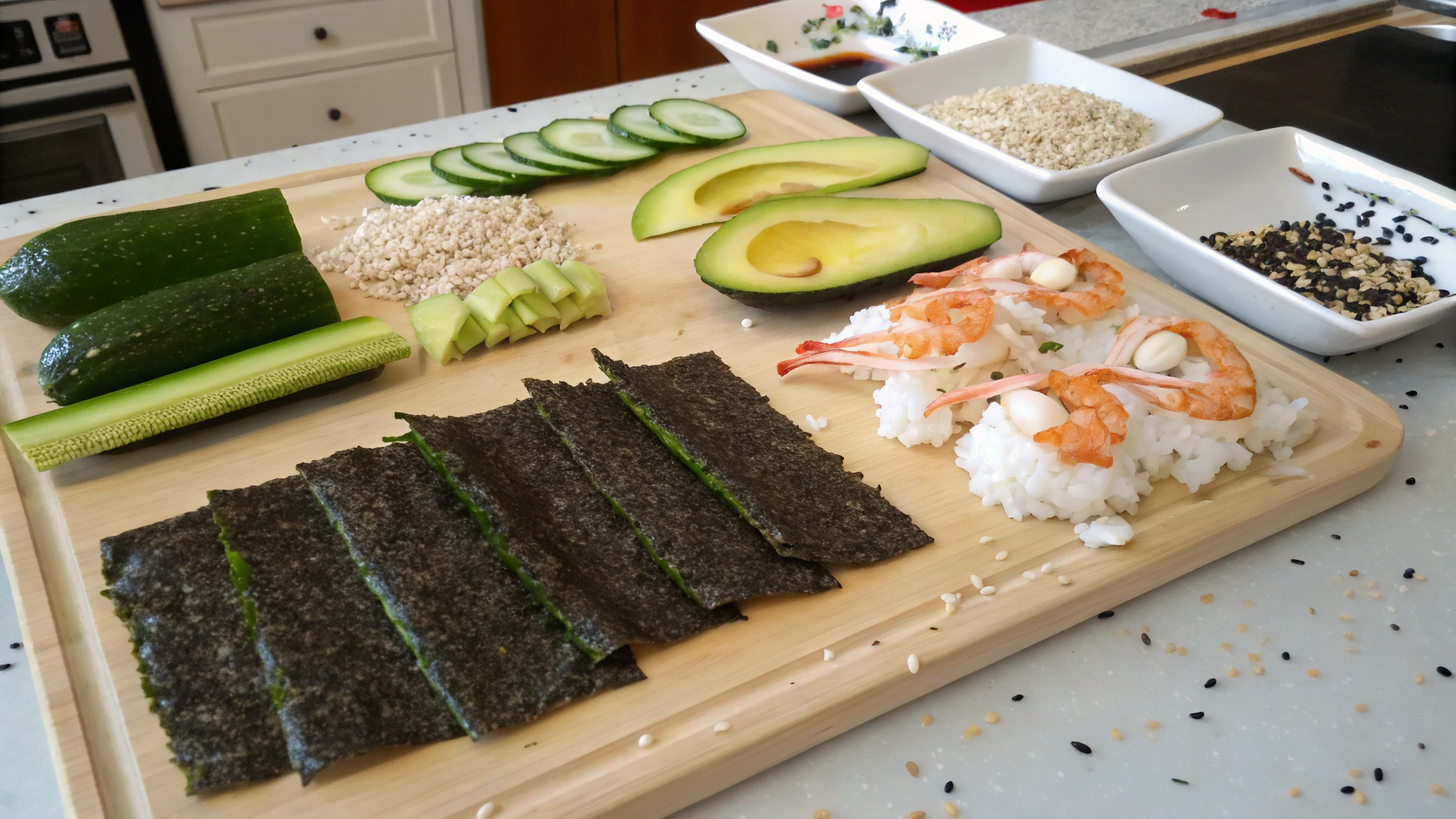 California Rolls ingrediants