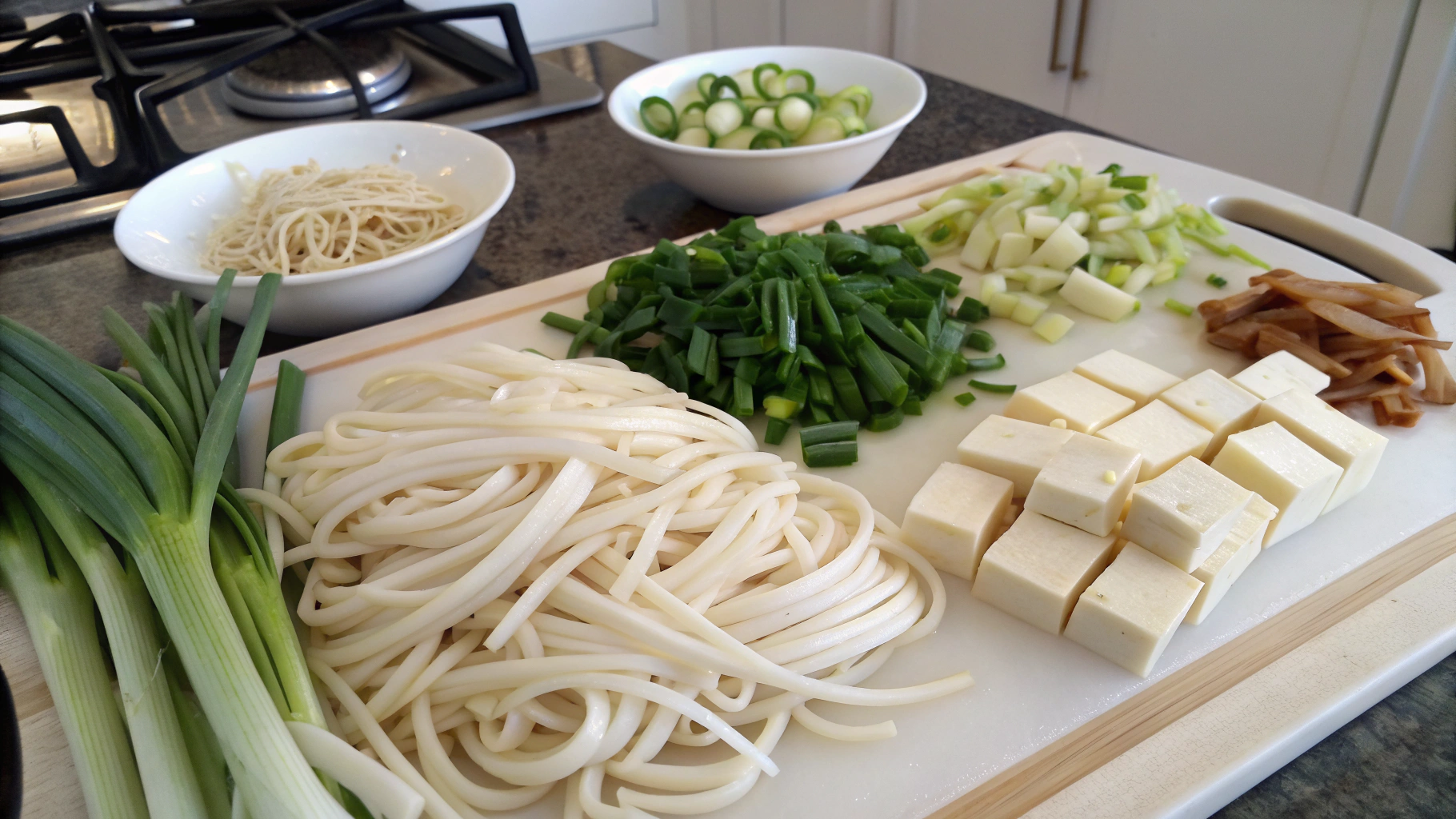 Udon ingrediants