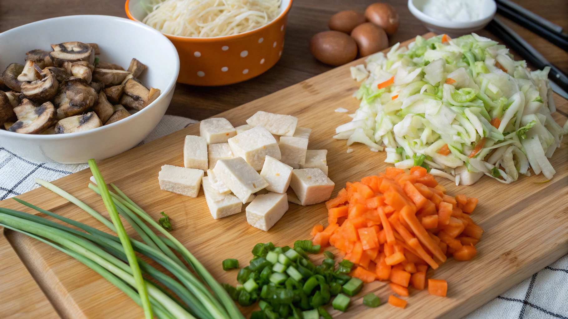 gyoza végétarien ingrediants