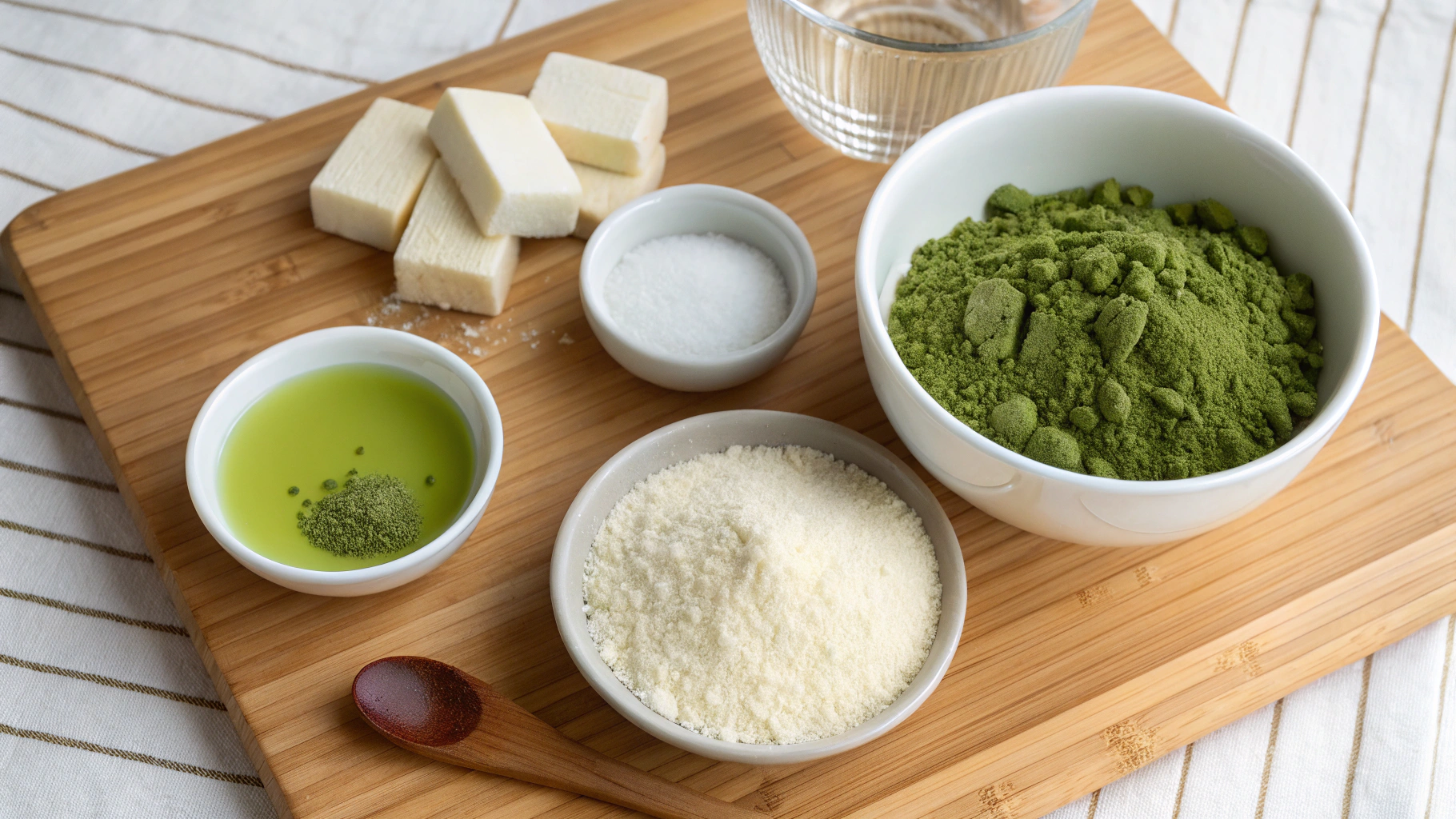 matcha mochis ingrediants