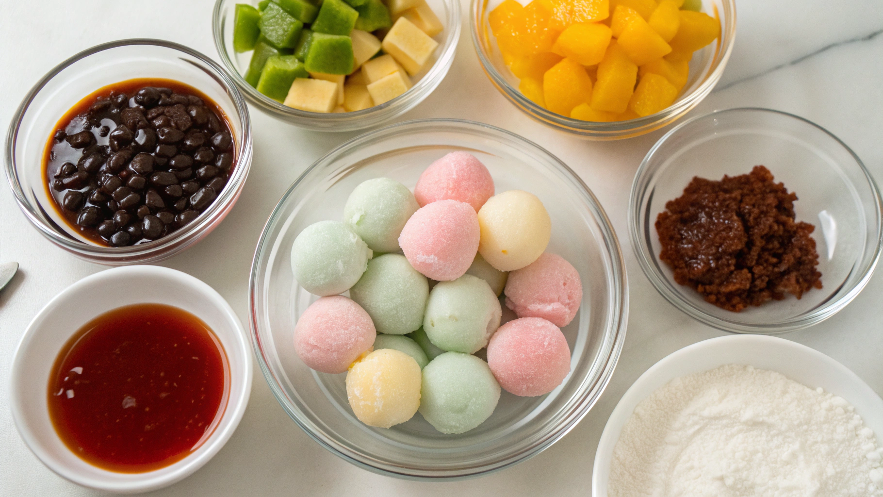 mochis glacés ingrediants