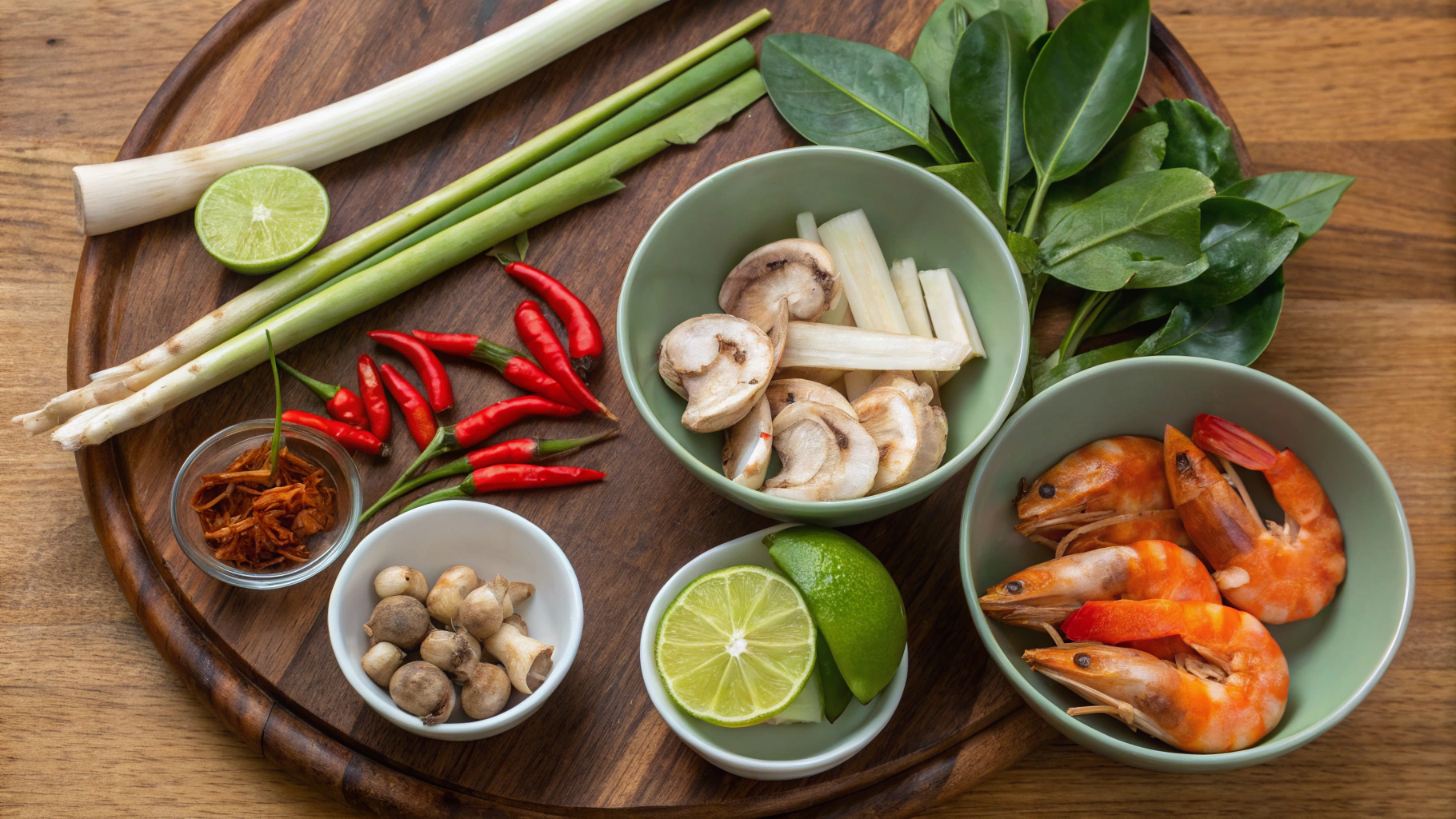 Tom Yum Soup ingrediants