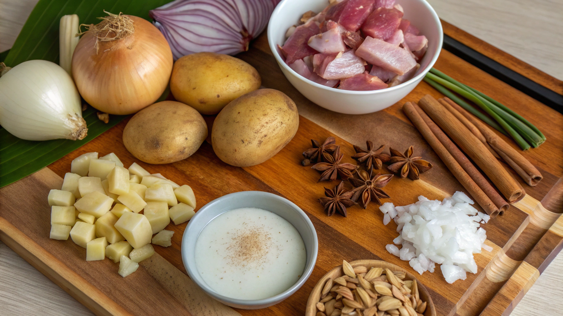 Massaman Curry ingrediants