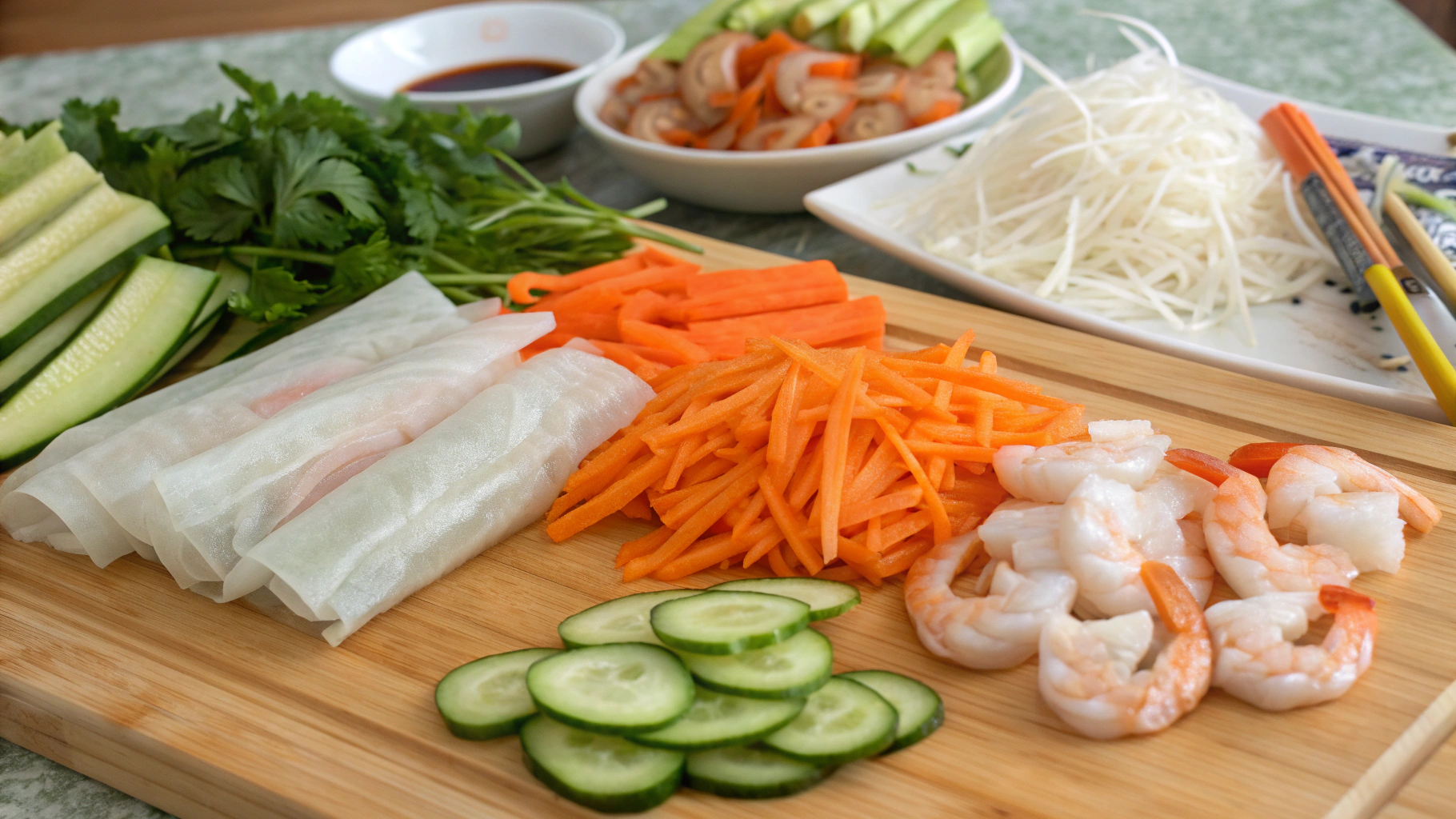 Spring Rolls ingrediants